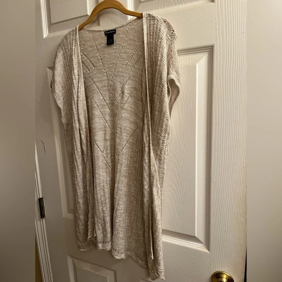 NEW DIRECTION~ BEIGE ~TOPPER~COVERUP~LG - Picture 7 of 8